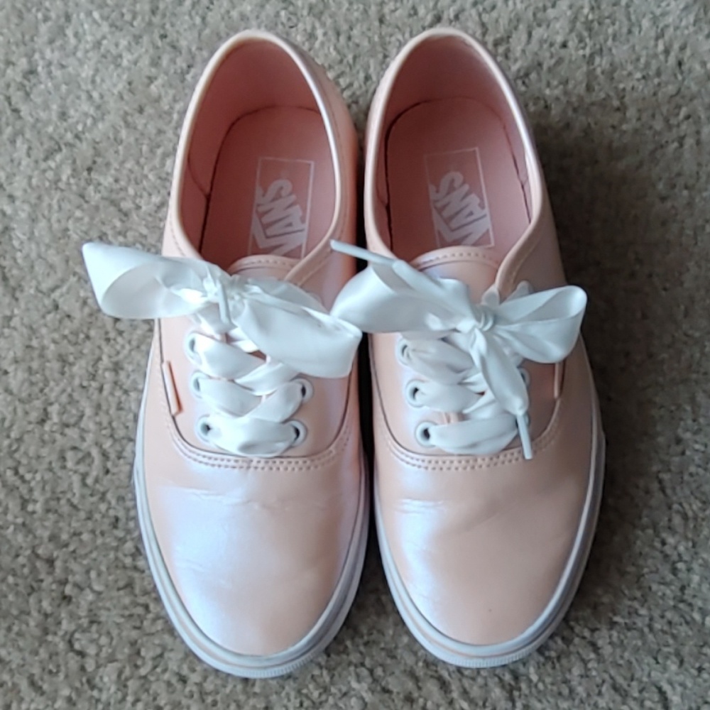 Peach Iridescent Vans